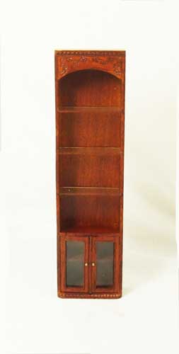 R8021 - Walnut Tall Collections Shelf Cabinet w